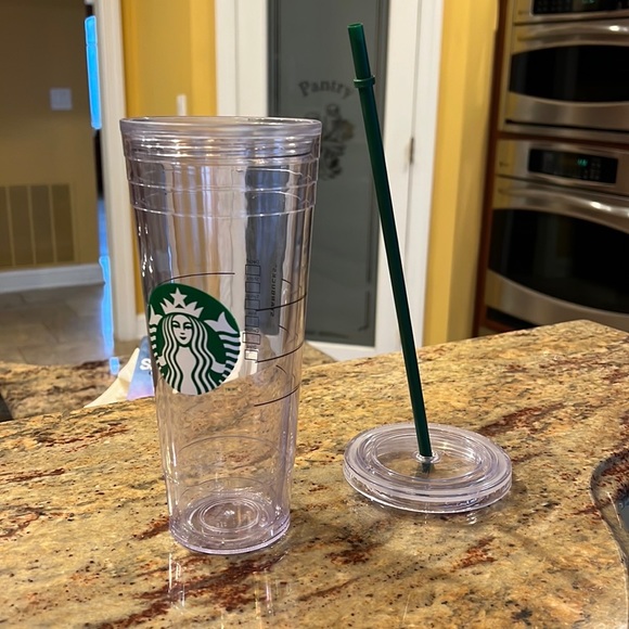 Starbucks Venti Clear Tumbler Brand New - Picture 3 of 4